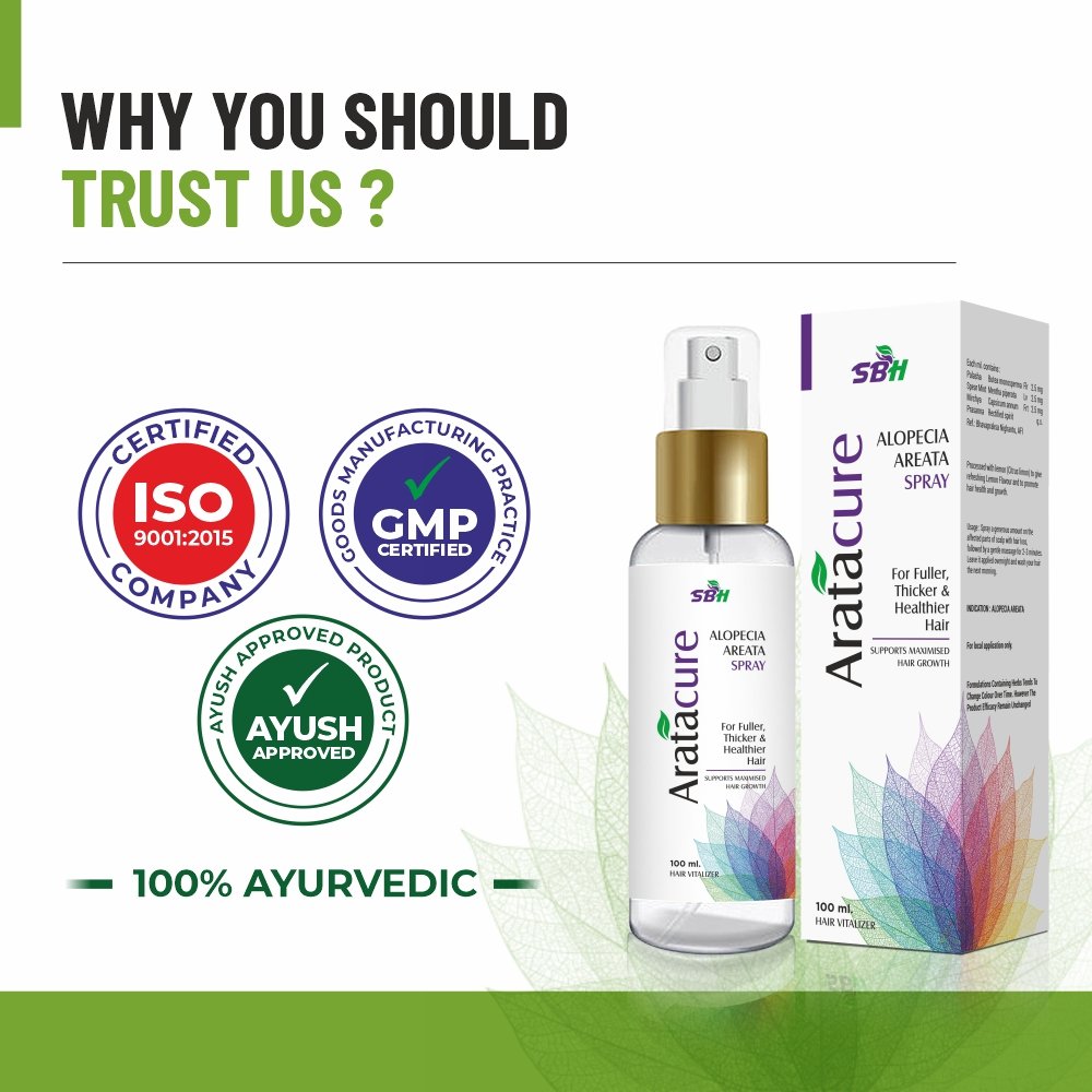 Aratacure® 100ml – Ayurvedic Treatment for Alopecia Areata (Patchy Hair Loss) - Image 7