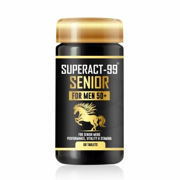 Superact® 99<strong style="color:red;"> Senior</strong>- The Ultimate Solution for Strength, Stamina and Power in Men <strong style="color:green;">50+</strong>